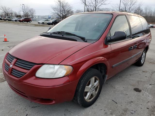 1D4GP24R57B150587 - 2007 DODGE GRAND CARA SE RED photo 1