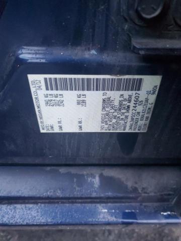 1N4AL2AP1CC244607 - 2012 NISSAN ALTIMA BASE Mavi foto 12