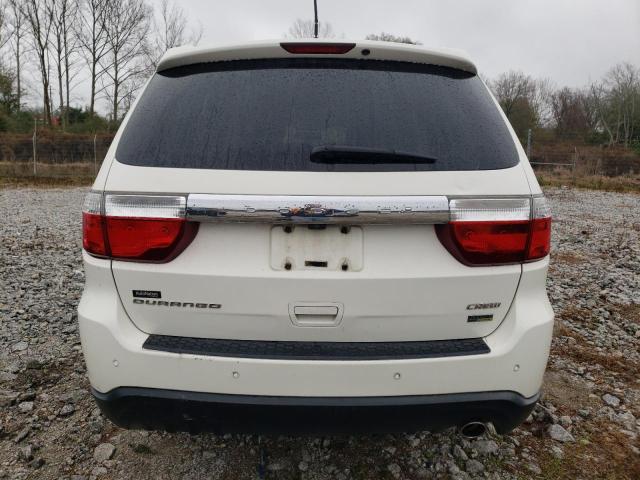 1C4RDHDG7CC116963 - 2012 DODGE DURANGO CREW WHITE photo 6