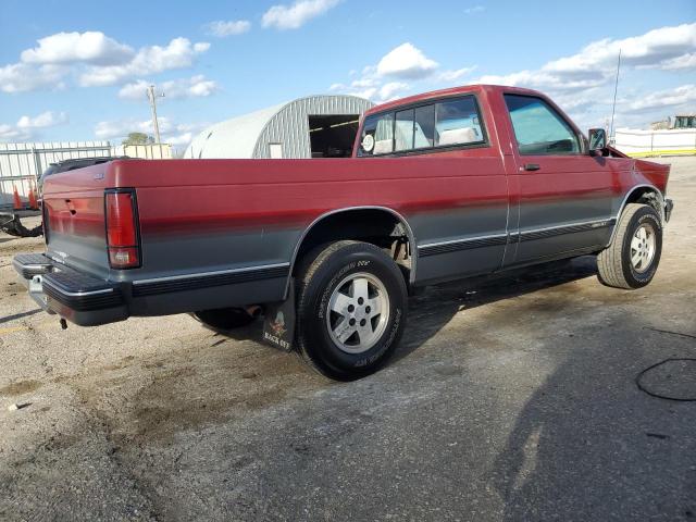 1GCCT14Z7P0153942 - 1993 CHEVROLET S TRUCK S10 RED photo 3