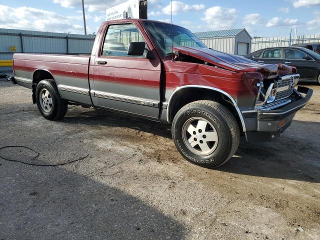 1GCCT14Z7P0153942 - 1993 CHEVROLET S TRUCK S10 RED photo 4