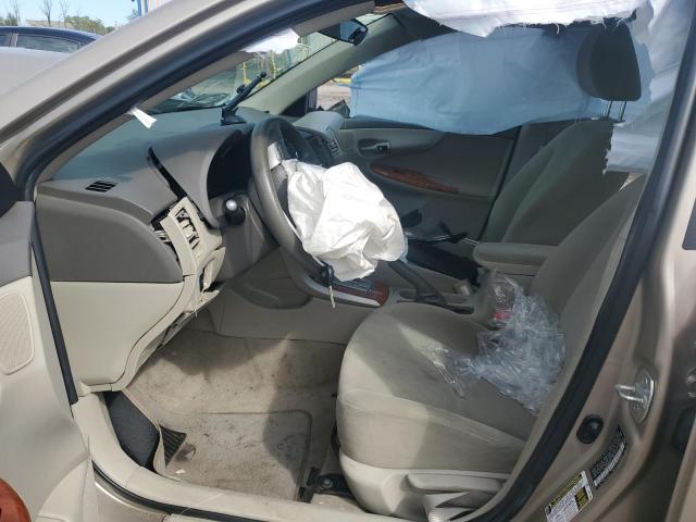 2T1BU4EE1AC288143 - 2010 TOYOTA COROLLA BASE GOLD photo 7
