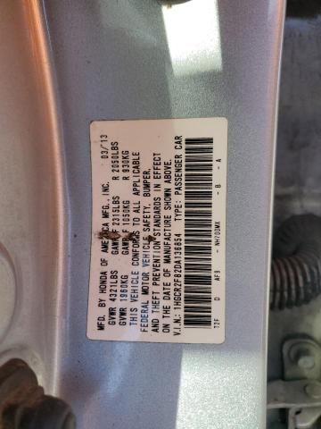 1HGCR2F82DA136854 - 2013 HONDA ACCORD EXL SILVER photo 13