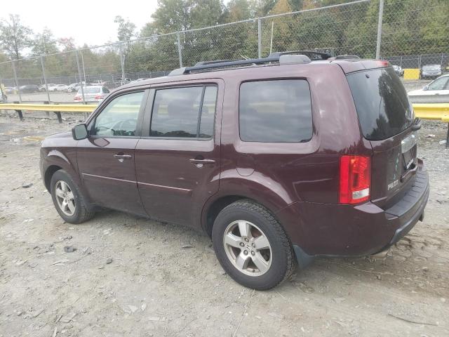 5FNYF48549B043487 - 2009 HONDA PILOT EXL BURGUNDY photo 2