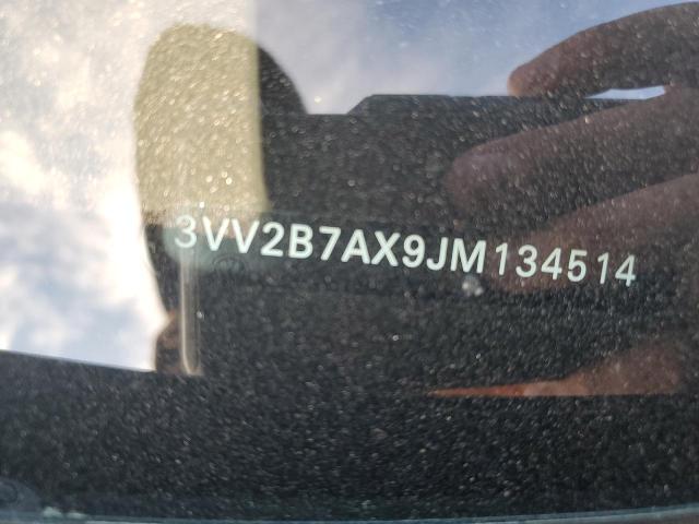 3VV2B7AX9JM134514 - 2018 VOLKSWAGEN TIGUAN SE Czarny zdjęcie 12