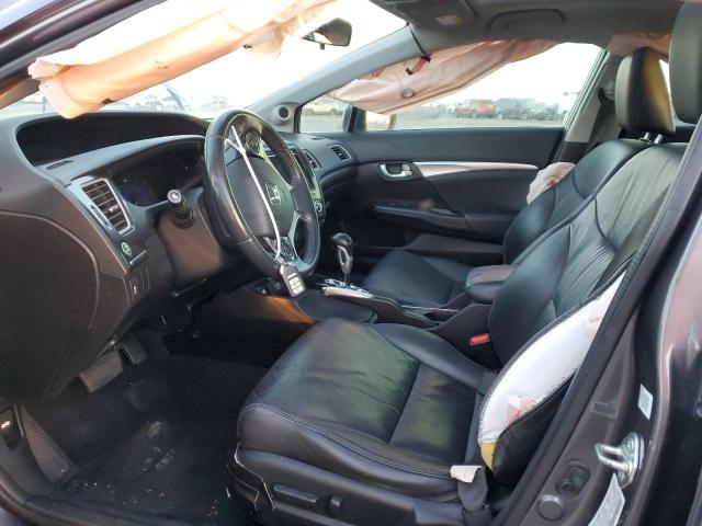 19XFB2F94FE243011 - 2015 HONDA CIVIC EXL Մոխրագույն լուսանկար 7