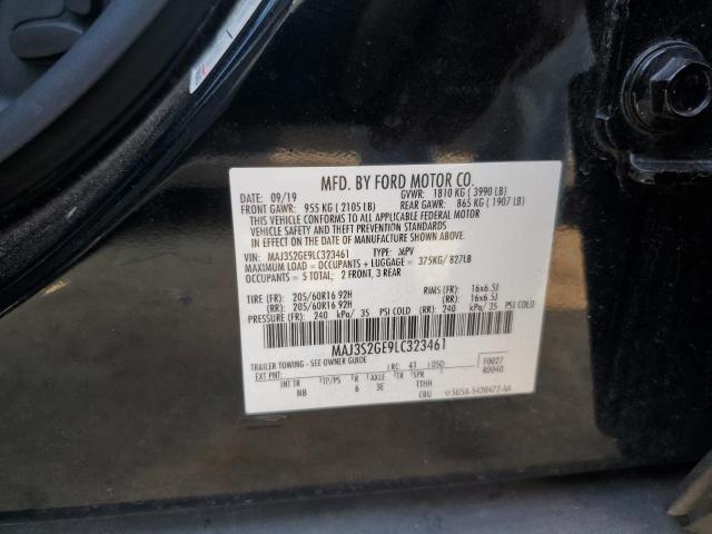 MAJ3S2GE9LC323461 - 2020 FORD ECOSPORT SE 黑色 照片 13