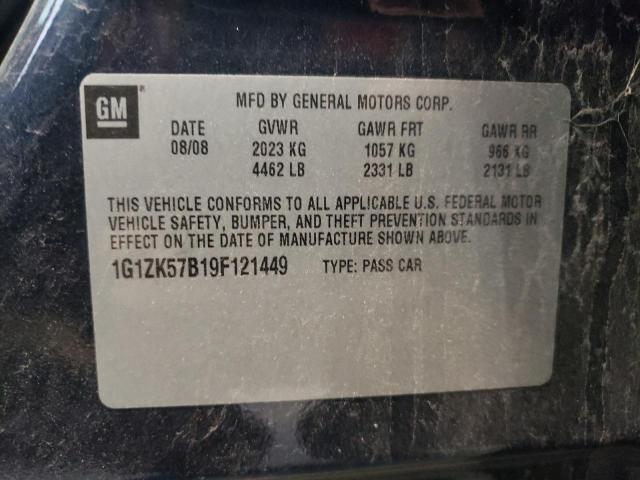 1G1ZK57B19F121449 - 2009 CHEVROLET MALIBU LTZ 蓝色 照片 12