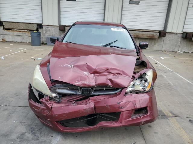 1HGCM56825A033533 - 2005 HONDA ACCORD EX BURGUNDY photo 5