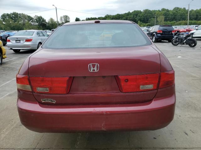 1HGCM56825A033533 - 2005 HONDA ACCORD EX BURGUNDY photo 6