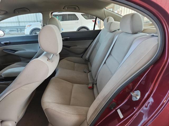 19XFA1F55AE025081 - 2010 HONDA CIVIC LX BURGUNDY photo 10