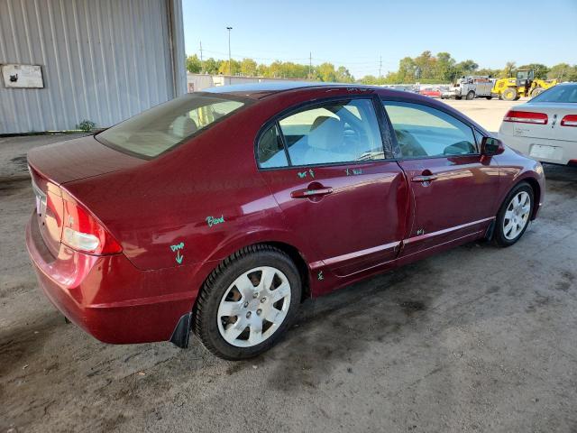 19XFA1F55AE025081 - 2010 HONDA CIVIC LX BURGUNDY photo 3