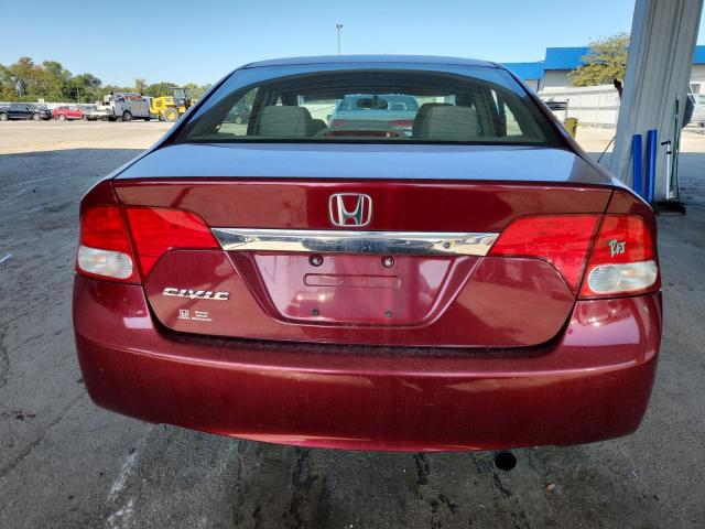 19XFA1F55AE025081 - 2010 HONDA CIVIC LX BURGUNDY photo 6