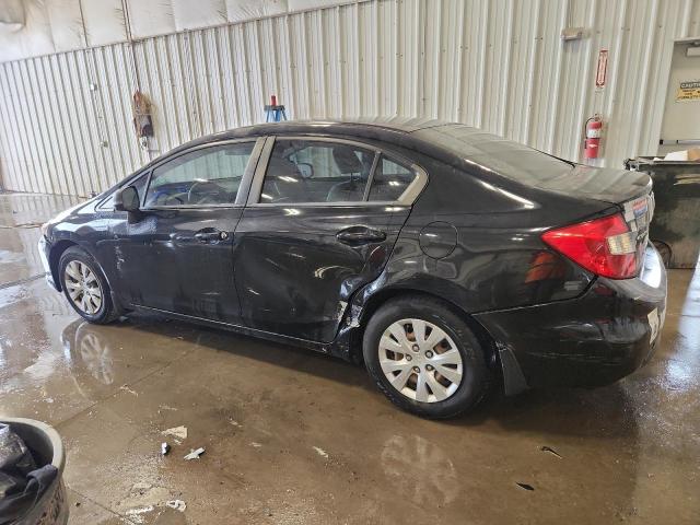 19XFB2F52CE088788 - 2012 HONDA CIVIC LX შავი ფოტო 2