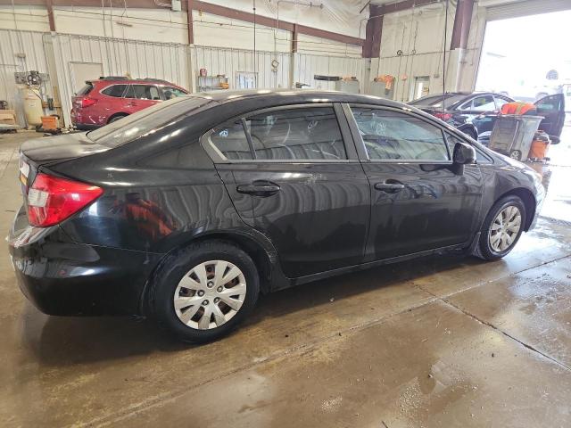 19XFB2F52CE088788 - 2012 HONDA CIVIC LX შავი ფოტო 3