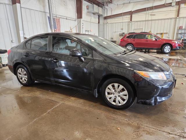 19XFB2F52CE088788 - 2012 HONDA CIVIC LX შავი ფოტო 4