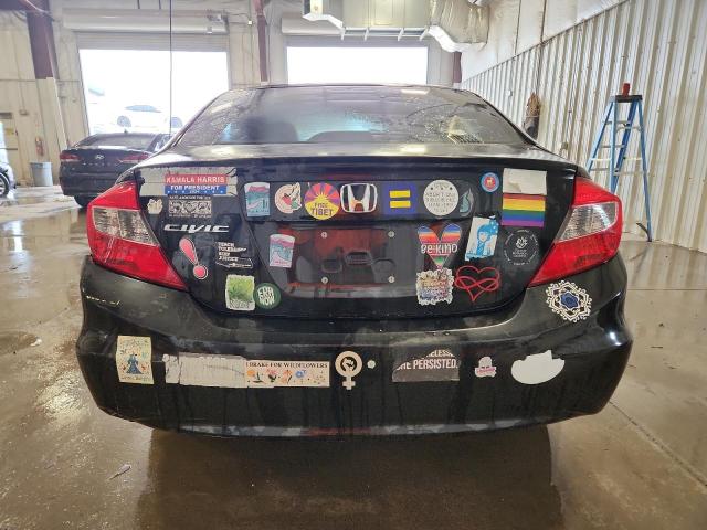 19XFB2F52CE088788 - 2012 HONDA CIVIC LX შავი ფოტო 6