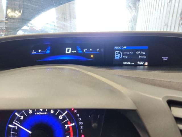 19XFB2F52CE088788 - 2012 HONDA CIVIC LX შავი ფოტო 9