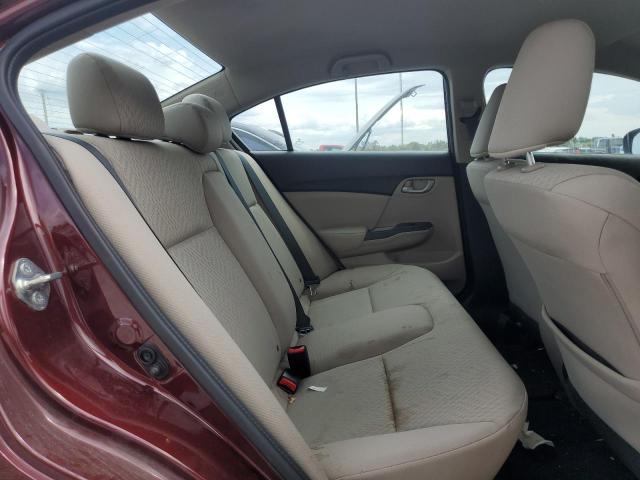 19XFB2F57EE034857 - 2014 HONDA CIVIC LX BURGUNDY photo 10