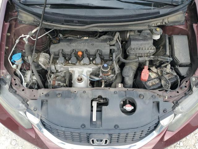 19XFB2F57EE034857 - 2014 HONDA CIVIC LX BURGUNDY photo 11