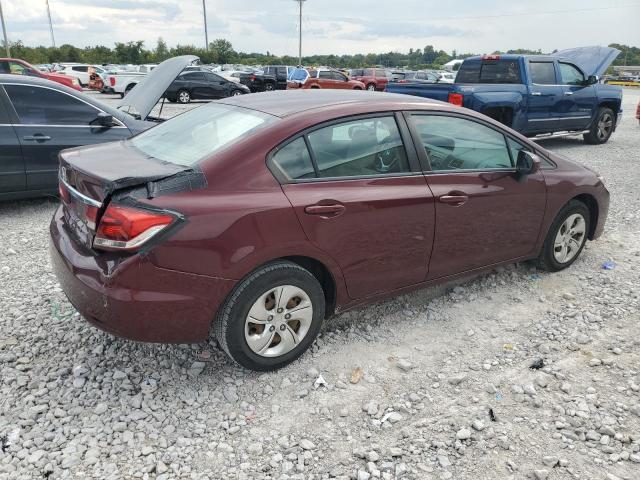 19XFB2F57EE034857 - 2014 HONDA CIVIC LX BURGUNDY photo 3