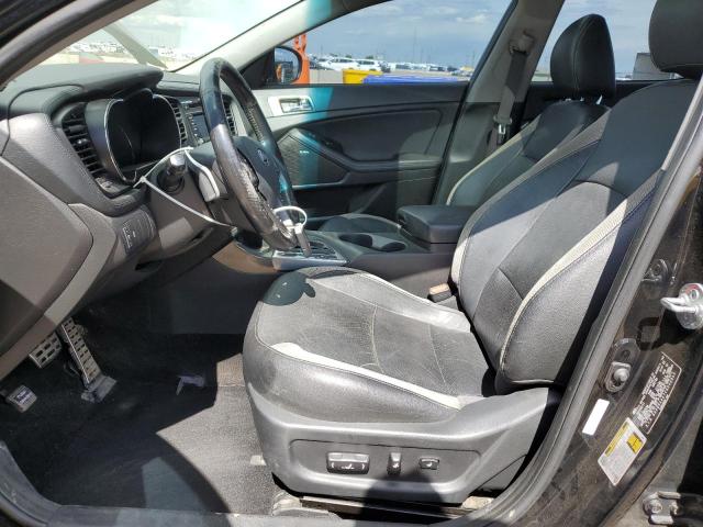 5XXGR4A67CG002555 - 2012 KIA OPTIMA SX BLACK photo 7