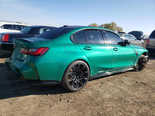 WBS43AY00PFP08025 - 2023 BMW M3 COMPETITION GREEN photo 3