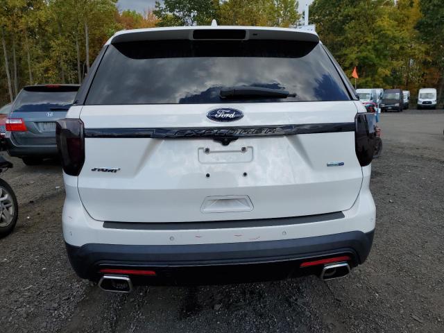 1FM5K8GT6HGA52424 - 2017 FORD EXPLORER SPORT WHITE photo 6