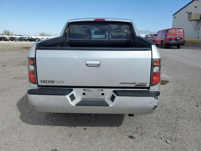 2HJYK16576H568316 - 2006 HONDA RIDGELINE RTL SILVER photo 6