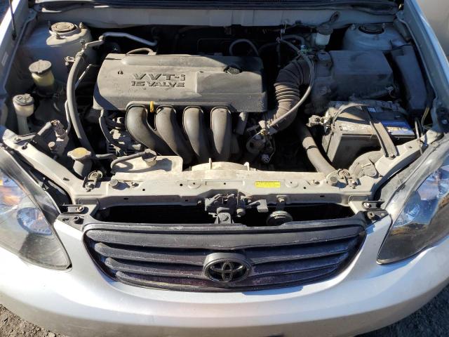 1NXBR32E53Z031620 - 2003 TOYOTA COROLLA CE SILVER photo 11