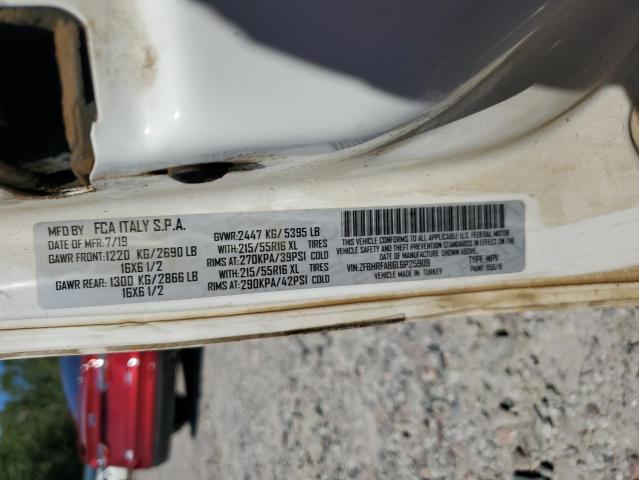 ZFBHRFAB6L6P25909 - 2020 RAM PROMASTER CITY Weiß Foto 13