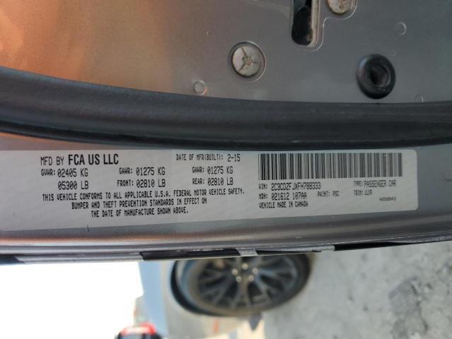 2C3CDZFJXFH788333 - 2015 DODGE CHALLENGER R/T SCAT PACK SILVER photo 12