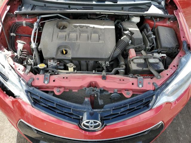 2T1BURHE8EC178639 - 2014 TOYOTA COROLLA L RED photo 11