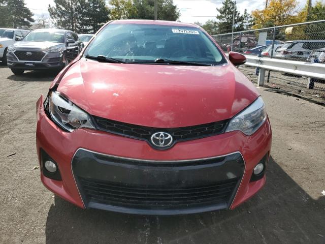 2T1BURHE8EC178639 - 2014 TOYOTA COROLLA L RED photo 5