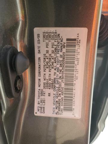 JT3HT05J5X0059023 - 1999 TOYOTA LAND CRUIS Сұр фото 13