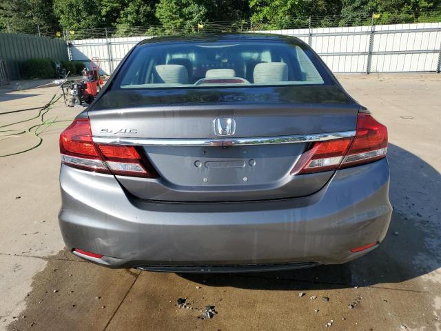 2HGFB2F58DH523143 - 2013 HONDA CIVIC LX GRAY photo 6