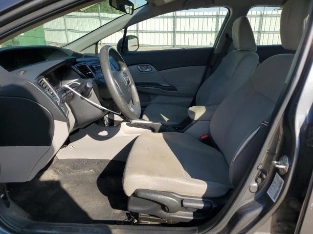 2HGFB2F58DH523143 - 2013 HONDA CIVIC LX GRAY photo 7
