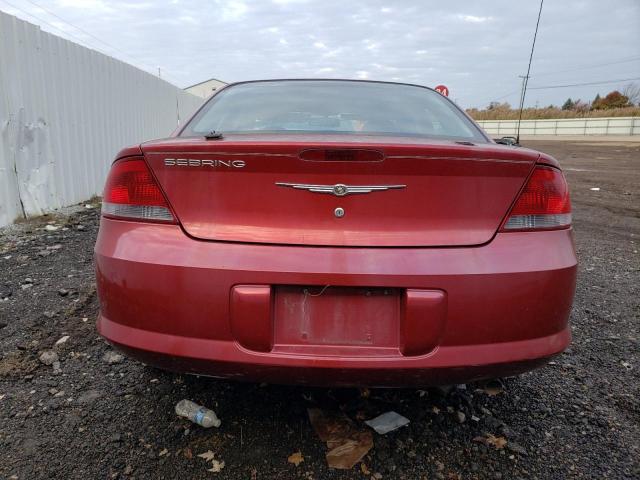 1C3EL46X15N563565 - 2005 CHRYSLER SEBRING RED photo 6