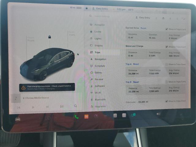 5YJ3E1EA2LF793104 - 2020 TESLA MODEL 3 BLACK photo 9