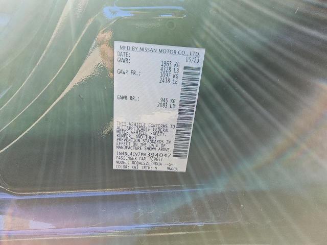 1N4BL4CV7PN394047 - 2023 NISSAN ALTIMA SR BLACK photo 12