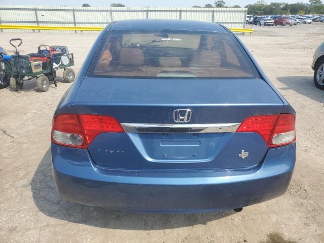 19XFA165X9E046570 - 2009 HONDA CIVIC LX BLUE photo 6
