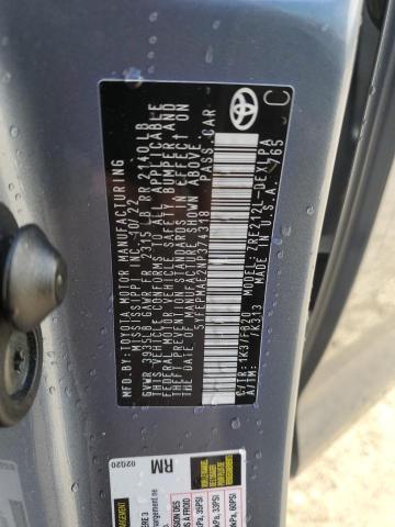 5YFEPMAE2NP374318 - 2022 TOYOTA COROLLA LE Կապույտ լուսանկար 12