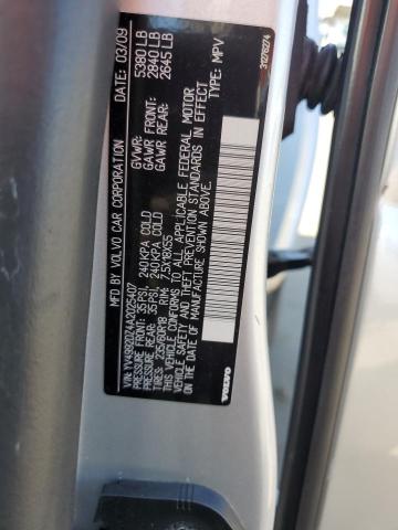 YV4992DZ4A2025407 - 2010 VOLVO XC60 T6 GRAY photo 13