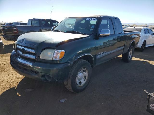 5TBRN34193S389907 - 2003 TOYOTA TUNDRA ACCESS CAB SR5 GREEN photo 1