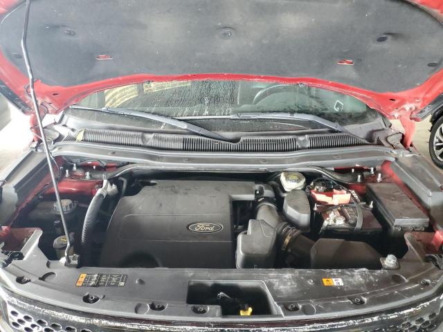 1FM5K7F84EGC24193 - 2014 FORD EXPLORER LIMITED RED photo 12
