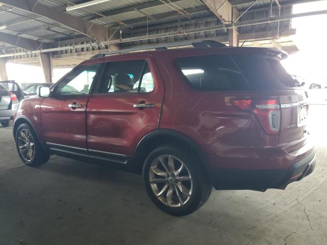 1FM5K7F84EGC24193 - 2014 FORD EXPLORER LIMITED RED photo 2
