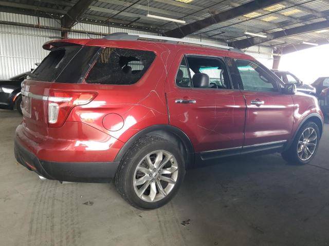 1FM5K7F84EGC24193 - 2014 FORD EXPLORER LIMITED RED photo 3