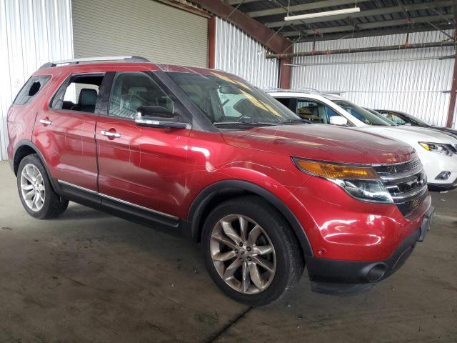 1FM5K7F84EGC24193 - 2014 FORD EXPLORER LIMITED RED photo 4