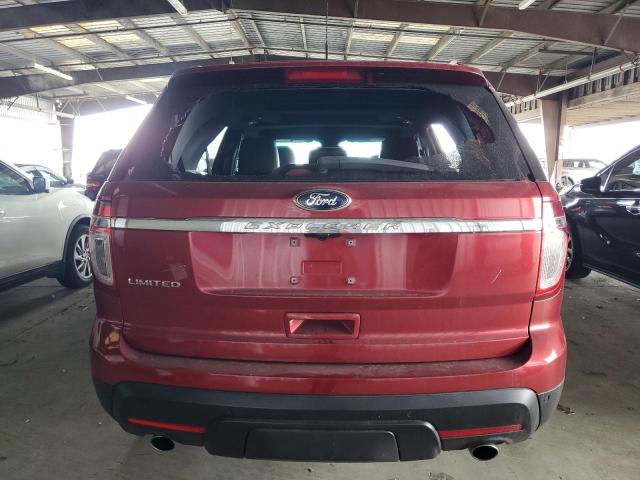 1FM5K7F84EGC24193 - 2014 FORD EXPLORER LIMITED RED photo 6