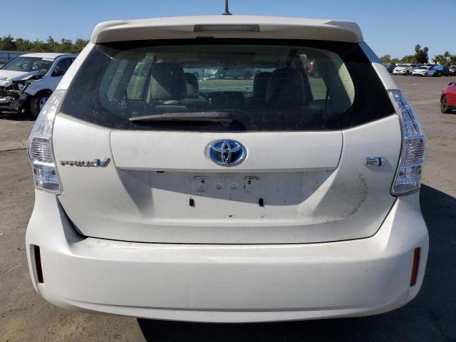 JTDZN3EU2EJ015400 - 2014 TOYOTA PRIUS V WHITE photo 6